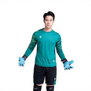 Maillot de gardien de but de football personnalisé GEA II rembourré à manches longues, uniforme de football à séchage rapide, OEM ODM - Product Image 1