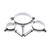 Collier de serrage à vis simple face pour tuyau, support de tuyau, pince de fixation, OEM, en acier inoxydable avec boulon d'ancrage soudé et revêtement en caoutchouc ou PVC