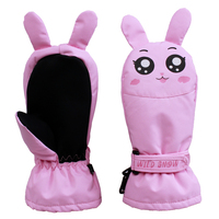 Mitaines de ski imperméables pour enfants, gants chauds thermiques d'hiver, sangle de poignet réglable, paume antidérapante pour enfants, snowboard