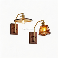 Lampe murale LED sans fil rechargeable vintage du milieu du siècle, télécommande, 3 couleurs changeantes, sans câblage nécessaire pour chambre à coucher, couloir