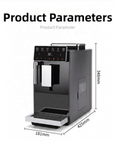 Machine à café expresso entièrement automatique 19 bars, du grain à la tasse, avec écran tactile 1350W pour usage domestique, bureau et commercial