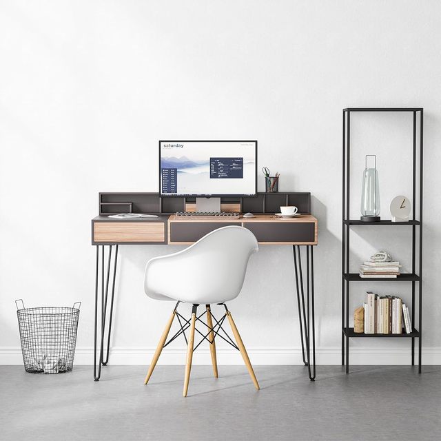 Minimalist Heavy Duty Square Hairpin Desk Legs Steel Frame Black Finish for Home Office Table Easy Installation EDPTBL000