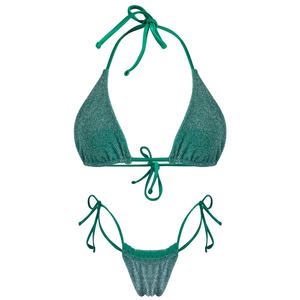 Moda personalizada señoras Bikini traje <span class=keywords><strong>de</strong></span> baño triángulo brasileño Bikinis Halter traje <span class=keywords><strong>de</strong></span> baño mujeres trajes <span class=keywords><strong>de</strong></span> baño - Product Image 1