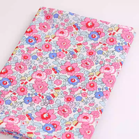 Tissu textile prêt à l'emploi, imprimé petites fleurs, 100% coton popeline pour jupes