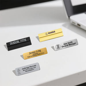 הסיטונאי מגנטי שם מתכת ריק תוויות מותאם אישית לשימוש הכנס & מערכות זיהוי צוות אירוע - Product Image 4