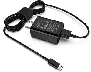 Быстрое зарядное устройство с USB-C 6,6 фута и кабелем Micro-USB 2 в 1 для нового огня