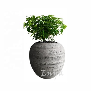 Vaso leggero <span class=keywords><strong>in</strong></span> <span class=keywords><strong>pietra</strong></span> lavica, <span class=keywords><strong>fioriera</strong></span> per vasi succulenti <span class=keywords><strong>da</strong></span> <span class=keywords><strong>giardino</strong></span> <span class=keywords><strong>in</strong></span> <span class=keywords><strong>pietra</strong></span> di grandi dimensioni - Product Image 2