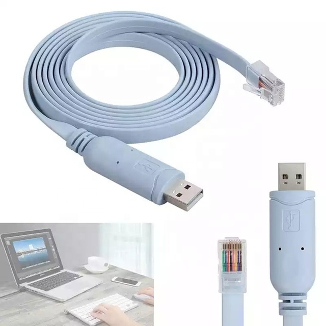 OEM 6FT FTDI FT232RL Console Adapter USB RS232 to RJ45 CAT5 Console Adapter Cable for Routers