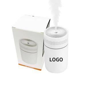 2025 Mini Portable White Color Plastic 250Ml Round Air <b>Humidifier</b> for Car - Product Image 3