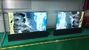 55 אינץ דו-צדדי חלון חנות הפונה תצוגת מסך מסך פרסום lcd בהירות גבוהה תליית כפול בצד דיגיטלי - Product Image 2