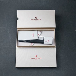 Boîte cadeau de luxe en carton avec couvercle et base en papier texturé, impression personnalisée - Product Image 3