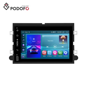 Podofo Android13カーラジオオートラジオ7 "2 64GBカーステレオカープレイAndroidオートGPS WiFi BT RDS for Ford F150 2004-2008
