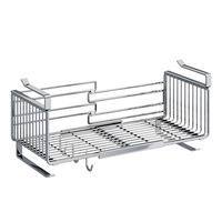 Étagère de rangement sous armoire en acier inoxydable, extensible, pour cuisine, panier suspendu, organisateur, vente en gros, directement de l'usine