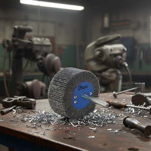 Ttake Abrasive Cloth Flap Wheel 30x20 Mm 6 Mm Shaft 40 Grit For Metal Grinding - Product Image 3