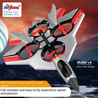 Chi Yang Toy ZY-905, jouet pour adolescents et adultes, contrôle 4 canaux, matériau EVA, utilisation en intérieur, adapté aux débutants, résistant aux chutes, avion de combat à quatre axes