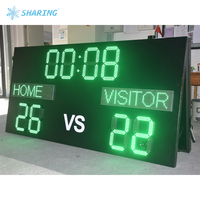 Tableau d'affichage électronique multisports à grand écran LED pour basketball, football, volley-ball, badminton, tennis de table
