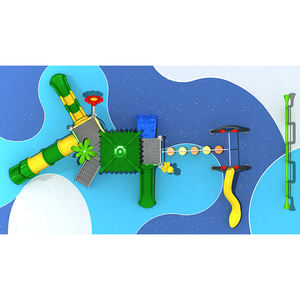 Unité de toboggan de terrain de jeu extérieur inspiré par la scène dynamise le jeu actif cultive l'équilibre et nourrit l'<span class=keywords><strong>exploration</strong></span> créative - Product Image 3