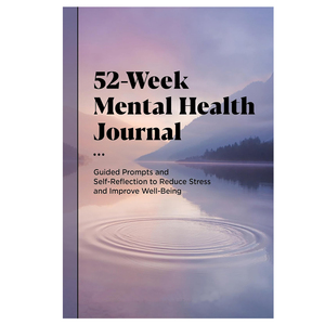Diario per la Salute Mentale Personalizzato 52 Settimane A4 con Rilegatura a Spirale e Promemoria Guidati per Riflessione Personale e Riduzione dello Stress - Product Image 1