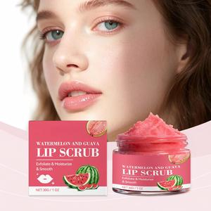 Exfoliante Labial de Sandía y Guayaba 30g, Marca Privada OEM, Azúcar y Aloe, Exfolia, Hidrata, Rellena, Vegano - Product Image 6