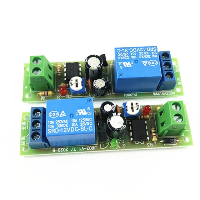 DC 5V12V24V Power On Adjustable Delay Disconnect Relay NE555 Monostable Time Relay Module JK02