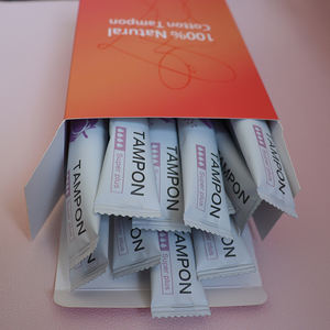 <span class=keywords><strong>Tampon</strong></span> en coton OEM ODM <span class=keywords><strong>avec</strong></span> meilleur <span class=keywords><strong>applicateur</strong></span> écologique sanitaire organique compostable pour l'hygiène féminine - Product Image 6