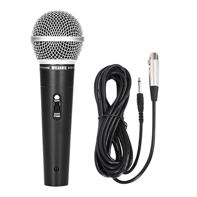 M-58 Professional OEM High Quality Metal Handheld Xlr Wired Dynamic Vocal Microphone Professional for Singing Microphone