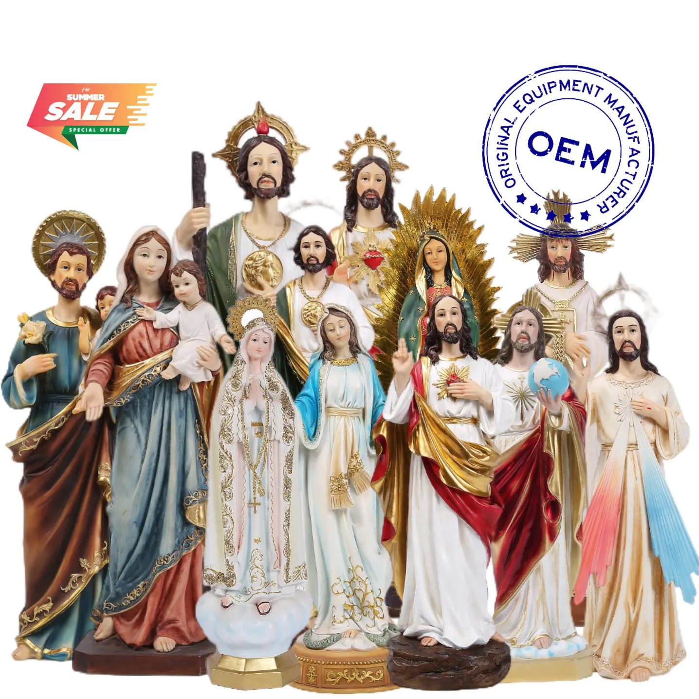 Hete Verkoop Groothandel Op Maat Gemaakte Katholieke Geschenken Hars Christelijke Religieuze Items Decor Polyresin Beelden