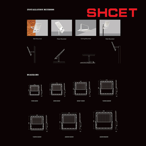 SHCET 109 bas prix de <span class=keywords><strong>la</strong></span> nouvelle lumière d'inondation 20w 30w 50w 100w 150w 200w 300w Lumen élevé IP65 SKD a mené des composants de lumière d'inondation - Product Image 5