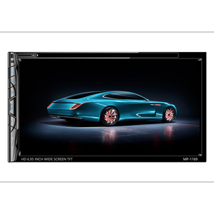 Bán Buôn Phổ Tự Động Đài Phát Thanh Xe Stereo 7 Màu Sắc 2 DIN 6.95 Inch Đài Phát Thanh Xe <span class=keywords><strong>MP5</strong></span> Máy Nghe Nhạc Âm Thanh Xe Hơi Với <span class=keywords><strong>MP5</strong></span> CD FM/AM DVD - Product Image 2