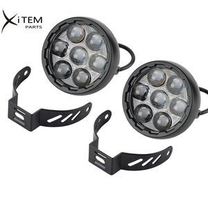 Phare de <span class=keywords><strong>Moto</strong></span> LED Flash 12V Hi-Lo Phare <span class=keywords><strong>Antibrouillard</strong></span> Auxiliaire Lumière Supplémentaire pour <span class=keywords><strong>Moto</strong></span> Offroad ATV SUV Camion - Product Image 2