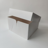 Cajas de Embalaje para Pasteles de Panadería al por Mayor, 12x12x6, de Papel Recubierto con Ventanas, para Uso Alimentario