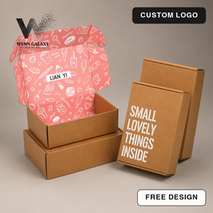 Caja de Envío Corrugada con Cierre Automático, para Suscripciones de Comercio Electrónico, Ropa, Libros, Impresión Personalizada de Fábrica - Product Image 1