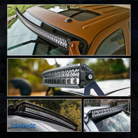 Barre lumineuse LED 4x4 de 54 pouces avec faisceau de câblage 390W, barre lumineuse de pare-chocs avant pour accessoires d'éclairage de véhicule