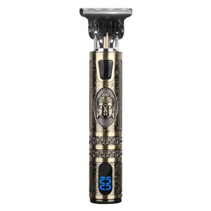 Tondeuse à cheveux électrique professionnelle T9 multi-accessoires, rechargeable, avec écran LCD, pour coiffures rétro et détails de précision - Product Image 3