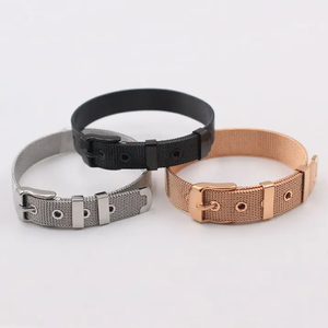 Mode Hoge Kwaliteit Roestvrij Staal 18K Goud Verstelbare Italiaanse Milanese Riem Horloge Mesh Riem Armband Koppels - Product Image 2