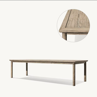 Ensemble de chaises et table à manger en teck, meubles d'extérieur, ensemble de table à manger en bois