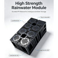 Caisse d'infiltration souterraine modulaire en polypropylène robuste pour eaux pluviales et stockage d'eau