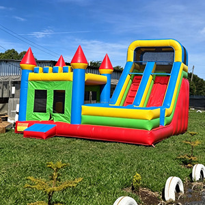 Château Gonflable PVC HPFburg 6x6m avec Toboggan pour Location Événementielle, <span class=keywords><strong>Maison</strong></span> de Rebond Gonflable Extérieure <span class=keywords><strong>à</strong></span> <span class=keywords><strong>Vendre</strong></span> - Product Image 1