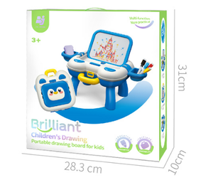 Set Lavagna Portatile per Bambini RTS, Tavoletta da Disegno Maiale e Cucciolo, Giocattolo Artistico Riutilizzabile con Contenitore - Product Image 6