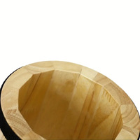 Tambour battu à la main en peau de mouton Orff Percussion Petit tambour à main en bois indien Instrument de musique