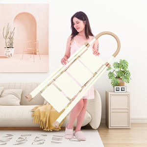 Échelle domestique <span class=keywords><strong>pliable</strong></span> télescopique en A, échelle à <span class=keywords><strong>marches</strong></span> en acier carbone épaissi et renforcé, petite et légère, livraison directe - Product Image 3