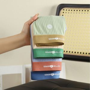 Boxers mi-hauts pour hommes, tendance mode, en pur coton respirant, tricotés, pour adolescents - Product Image 4