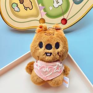 Custom 10cm Stray Kids Plush Doll Keychains SKZOO Figure Stuffed Soft Pendant Keyring Charm <b>Key</b> Holder Bag Decoration Fan Gift - Product Image 4