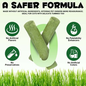 Oimmal 60g Palitos de Hierba Gatera Liofilizada, Juguetes Masticables Comestibles para Gatos, Golosinas para Gatos, Snacks para la Limpieza de Dientes y Eliminación de Bolas de Pelo - Product Image 3