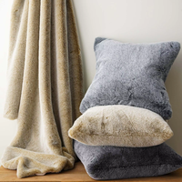 Couverture de canapé et lit en fausse fourrure unie à imprimé dégradé, douce en polyester, 50x60 pouces, confortable et moelleuse, pour toutes les saisons