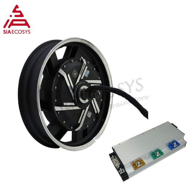 SiAECOSYS QS 16*2.75.0inch 8000W 273 50H V3 120kph Electric Scooter Motor with APT FOC AE96600 72V 96V 8kW 10kw Speed Controller