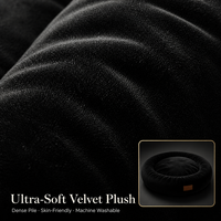 Cama Redonda de Lujo para Perros y Gatos, de Felpa de Piel de Conejo y Corduroy, con Espuma Viscoelástica, Almohada Calmante, Lavable, OEM, Marca Privada, Venta al Por Mayor