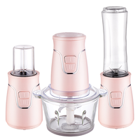 Robot culinaire multifonctionnel 500W avec boîtier en plastique 2-3L pour bébé (puissant hachoir à viande électrique, mixeur, et ensemble de préparation de purées)