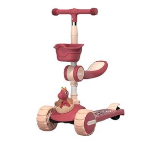 新款<span class=keywords><strong>3</strong></span>轮前2后儿童滑板车流行风格电池供电摇摆车男孩踏板便携式训练橡胶价格便宜 - Product Image 4