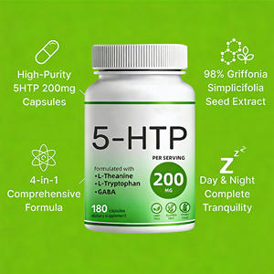 Obat relaksasi & suasana hati Label pribadi Supplement Pills Supplement Gaba l-triptohan 5HTP kapsul dengan l-theanine - Product Image 3